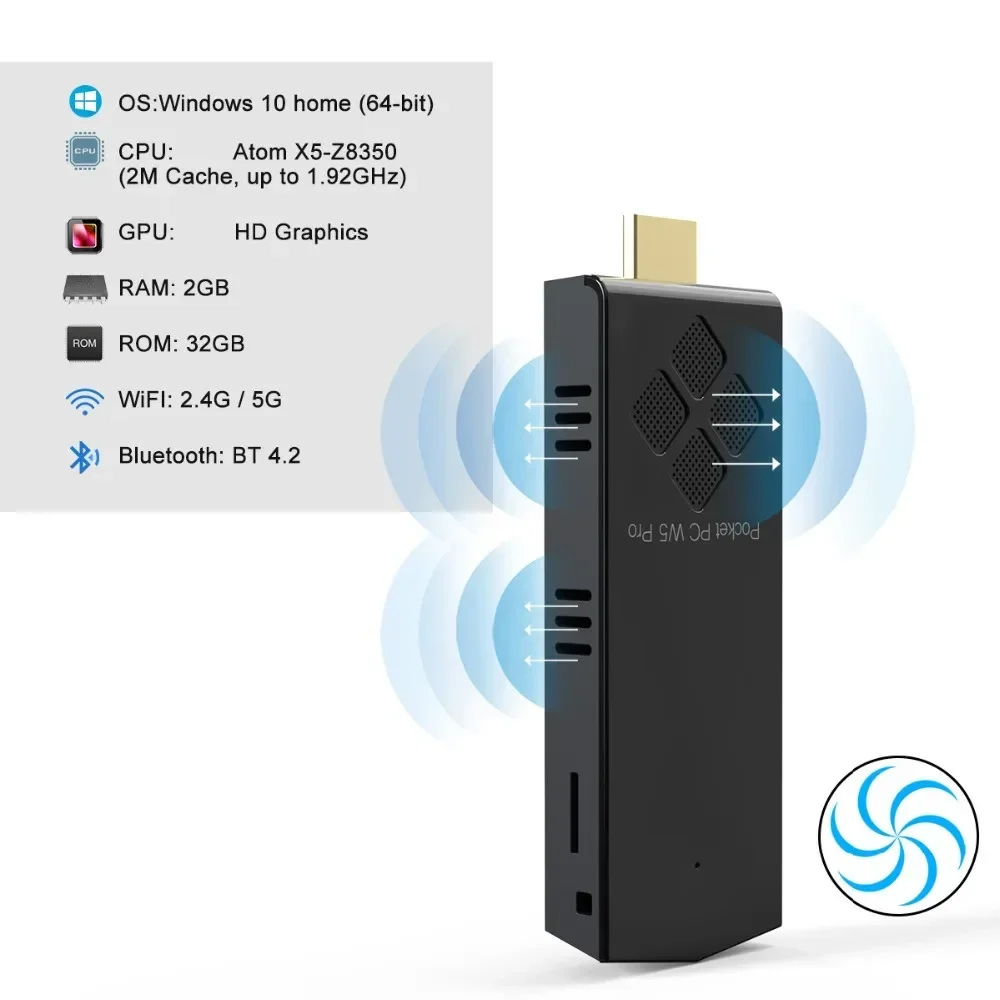 Mini PC T5/W5 PRO con Windows  - Ram Memory Module reseña y precio