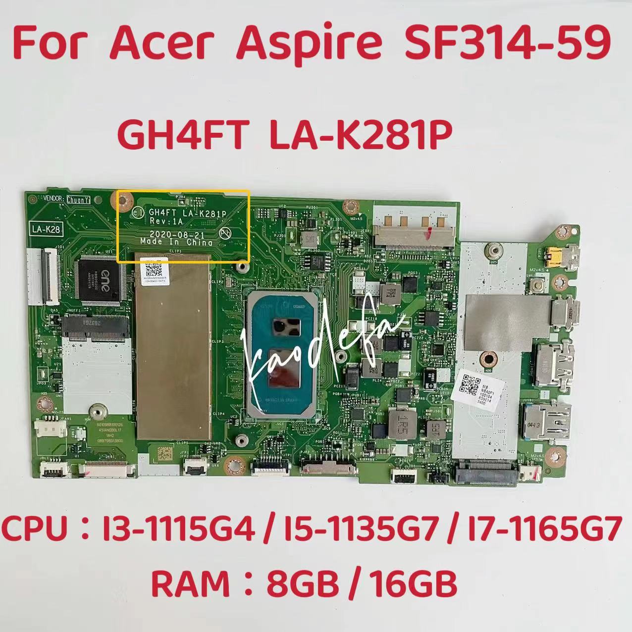 Placa base para portátil Acer  - Ddr4 8Gb reseña y precio